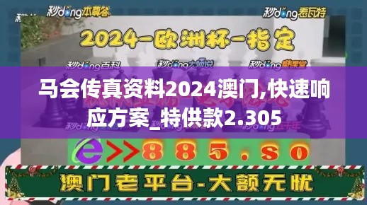 马会传真资料2024澳门,快速响应方案_特供款2.305