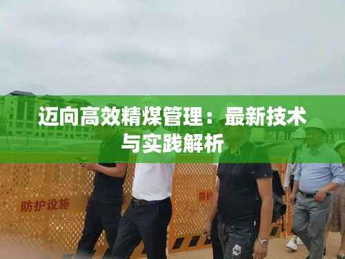 迈向高效精煤管理:最新技术与实践解析
