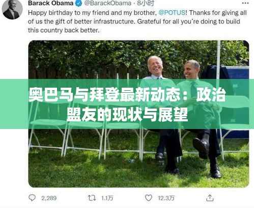 奥巴马与拜登最新动态:政治盟友的现状与展望