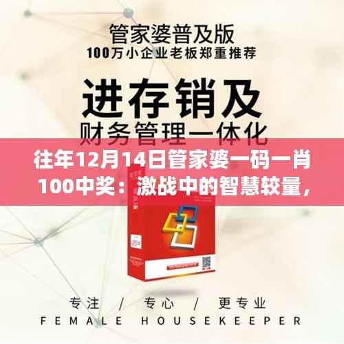 往年12月14日管家婆一码一肖100中奖:激战中的智慧较量,财富的快速累积