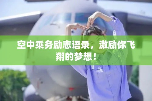空中乘务励志语录,激励你飞翔的梦想!
