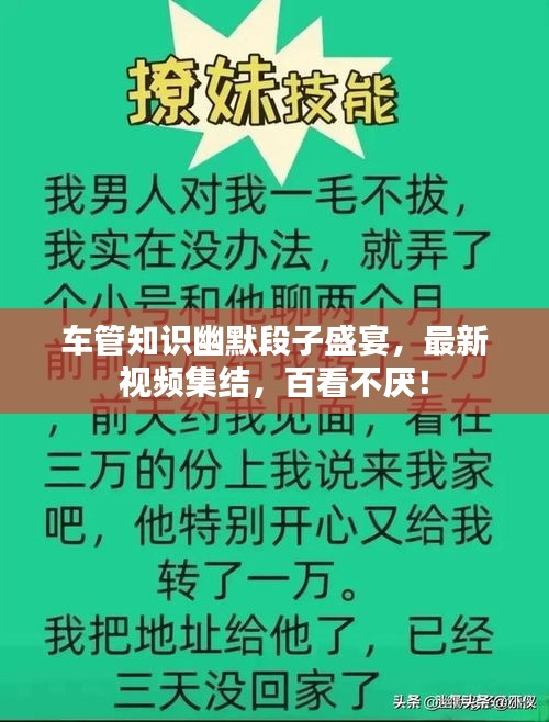 车管知识幽默段子盛宴，最新视频集结，百看不厌！