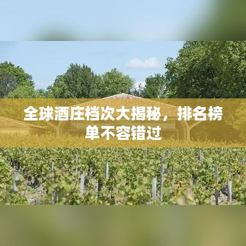 全球酒庄档次大揭秘，排名榜单不容错过