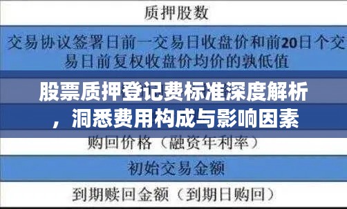 股票质押登记费标准深度解析，洞悉费用构成与影响因素